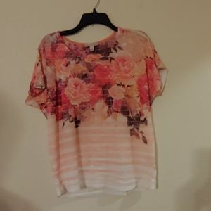 Floral Dolman Sleeve Shirt